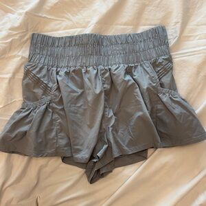 FP Movement by Free People Gray Get Your Flirt On Shorts